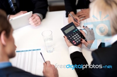 Business People Having Meeting Together Stock Photo