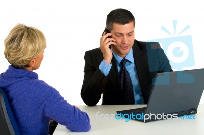 Business People In The Meeting Stock Photo