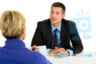 Business People In The Meeting Stock Photo