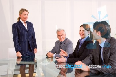 Business People In The Meeting Stock Photo