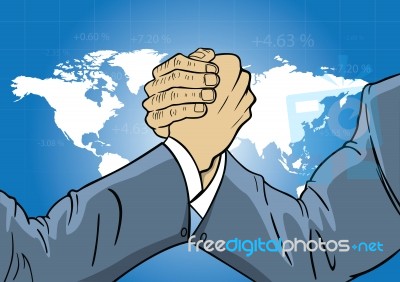 Business People joining hand Stock Image