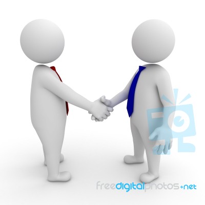 Business People Shaking Hands Stock Image