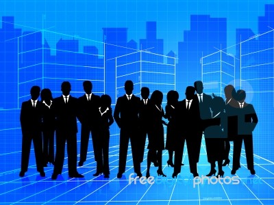 Business People Shows Businesspeople Corporate And Teamwork Stock Image