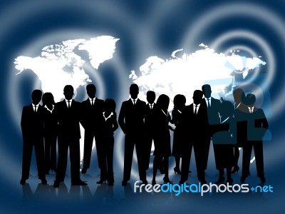 Business People Shows Professional Commercial And Teamwork Stock Image