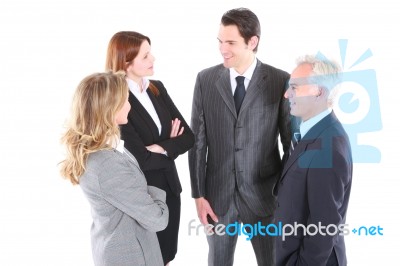 Business People Talking Stock Photo