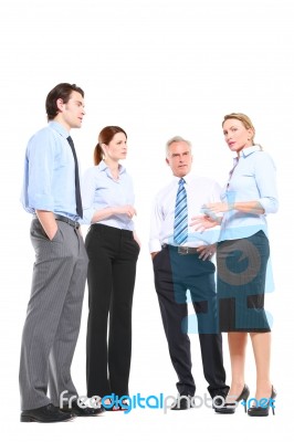 Business People Talking Stock Photo