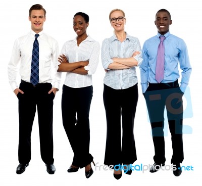 Business People With Arms Crossed Stock Photo