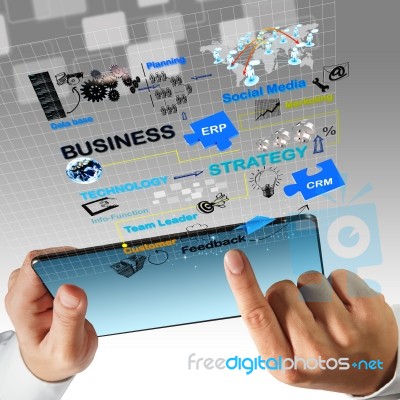 Business Process Diagram Stock Photo