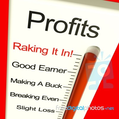 Business Profits Very High Stock Image