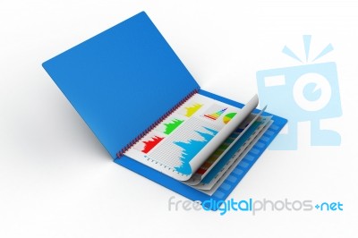 Business Report In File Stock Image
