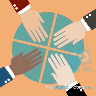 Business Share Stock Image