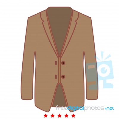 Business Suit Icon .  Flat Style Stock Image