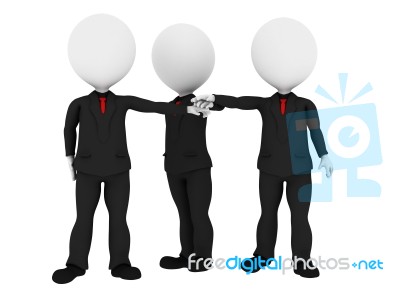 Business Team Joining Hands Stock Image