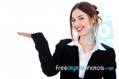 Business Women Pointing Stock Photo