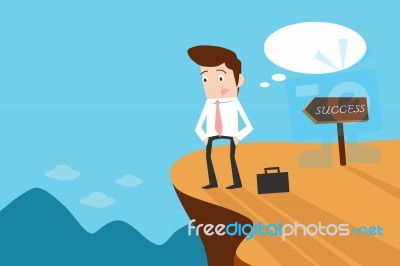 Businessman And Risk Stock Image