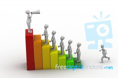 Businessman Announcement Into A Megaphone Stock Image Businessman Announcement Into A Megaphone Stock Image