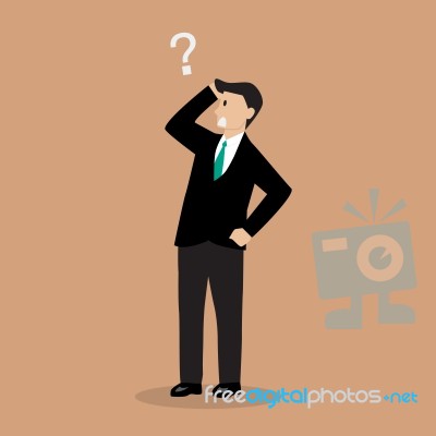 Businessman Confusing Stock Image Businessman Confusing Stock Image