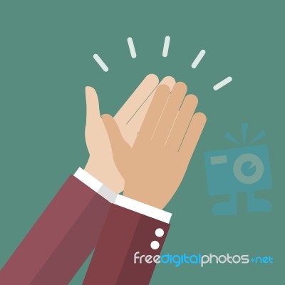 Businessman Hands Clapping Stock Image Businessman Hands Clapping Stock Image