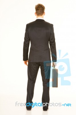 Businessman Holding Briefcase Stock Photo Businessman Holding Briefcase Stock Photo