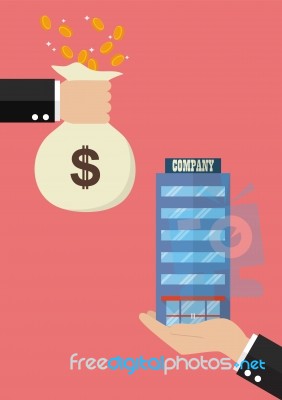 Businessman Takeover Company Business Stock Image