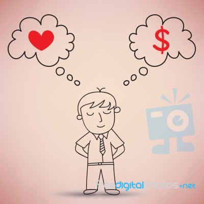 Businessman Thinking Stock Image