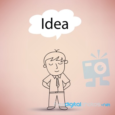 Businessman With Idea Concept Stock Image