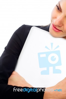 Businesswoman Holding File Stock Photo Businesswoman Holding File Stock Photo