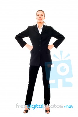 Businesswoman Standing Stock Photo