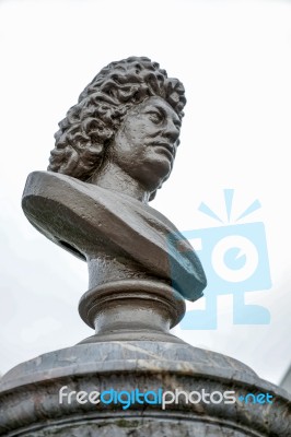 Bust Of Frederick Ii, Landgrave Of Hesse-homburg In Friedrichsdo… Stock Photo