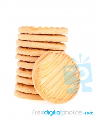 Butter Cookies Stock Photo