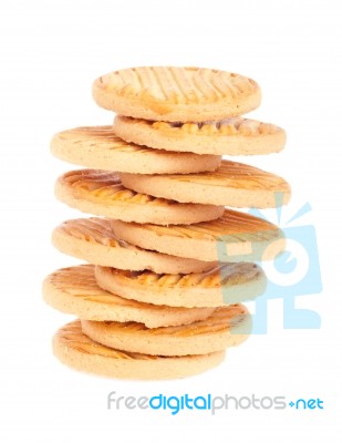 Butter Cookies Stock Photo