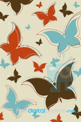 Butterfly Background Stock Image