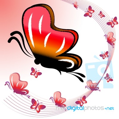 Butterfly Nature Indicates Rural Summer And Season Stock Image Butterfly Nature Indicates Rural Summer And Season Stock Image