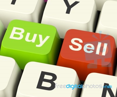 Buy And Sell Keys Stock Image