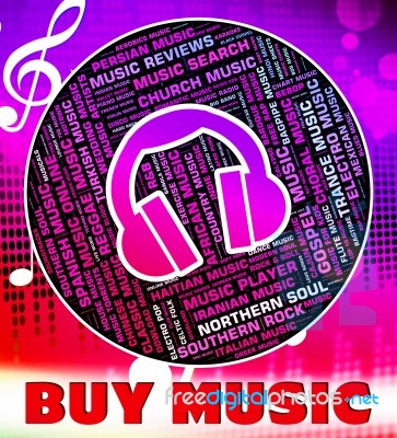 Buy Music Indicates Sound Track And Acoustic Stock Image