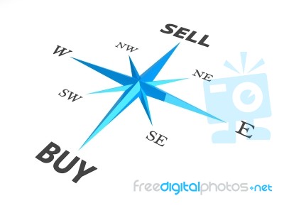 Buy Vs Sell Business Concept Stock Image