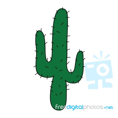 Cactus Cartoon Stock Image
