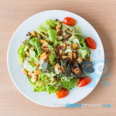 Caesar Salad Stock Photo