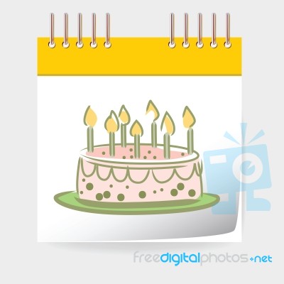 Cake In Special Day Stock Image