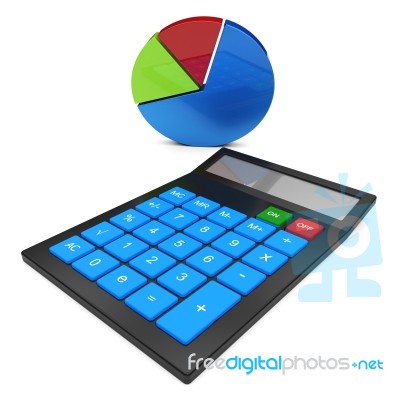 Calculate Statistics Shows Calculated Data And Statistical Stock Image