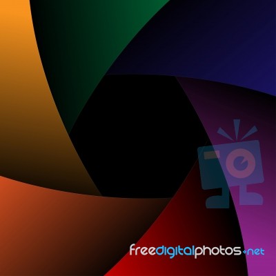 Camera Shutter Colorful Background Stock Image