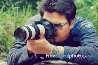 Cameraman Stock Photo