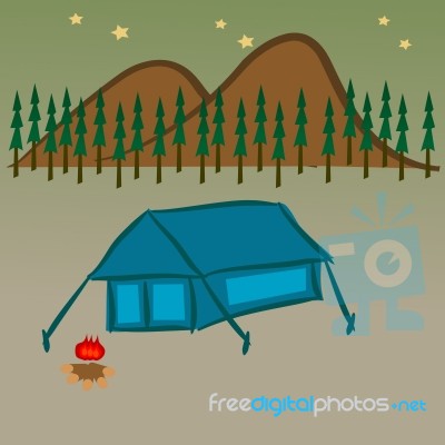 Camping Stock Image