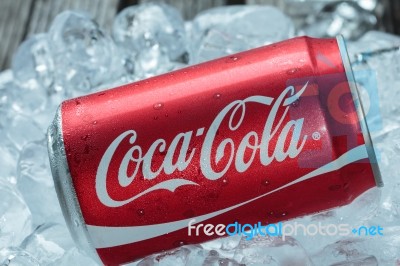 Can Of Coca-cola Stock Photo