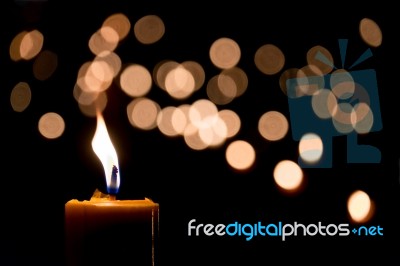 Candle Flame Stock Photo