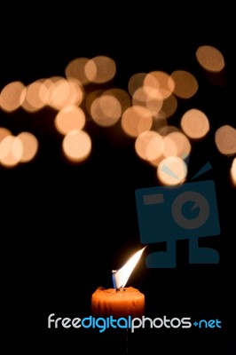 Candle Flame Stock Photo