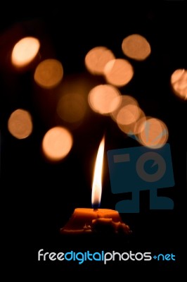 Candle Flame Stock Photo