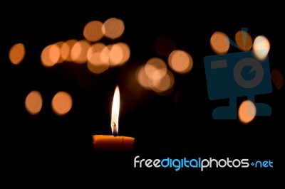 Candle Flame Stock Photo