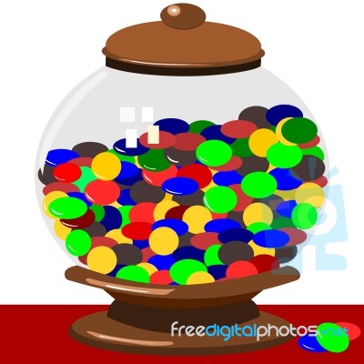 Candy Jar Stock Image