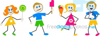 Candy Kids Stock Image Candy Kids Stock Image